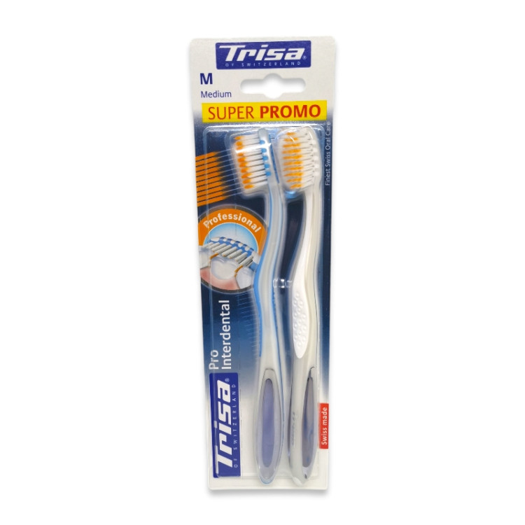 TRISA четка за зъби, Pro Interdental, Medium, 2 броя 