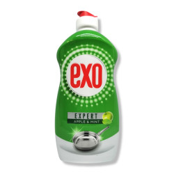 EXO препарат за измиване на съдове, Expert, Ябълка, 400мл