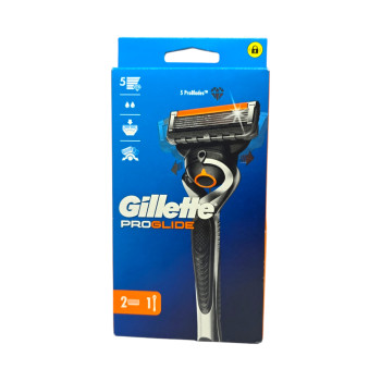 GILLETTE самобръсначка, Fusion 5 , Proglide, Дръжка 1 брой, Ножче 2 брой GILLETTE самобръсначка, Fusion 5 , Proglide, Дръжка 1 брой, Ножче 2 брой