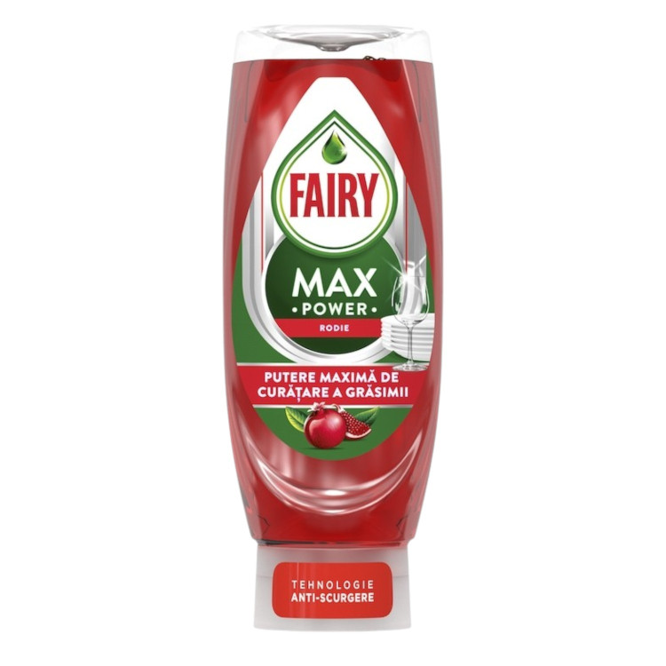 FAIRY измиващ препарат за съдове, Max Power, Нар, 545мл FAIRY измиващ препарат за съдове, Max Power, Нар, 545мл