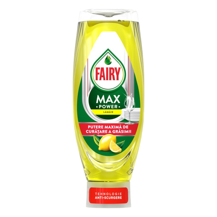 FAIRY измиващ препарат за съдове, Max Power, Лимон, 730мл