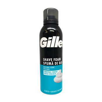 GILLETTE пяна за бръснене, Original, Sensitive, 300мл GILLETTE пяна за бръснене, Original, Sensitive, 300мл
