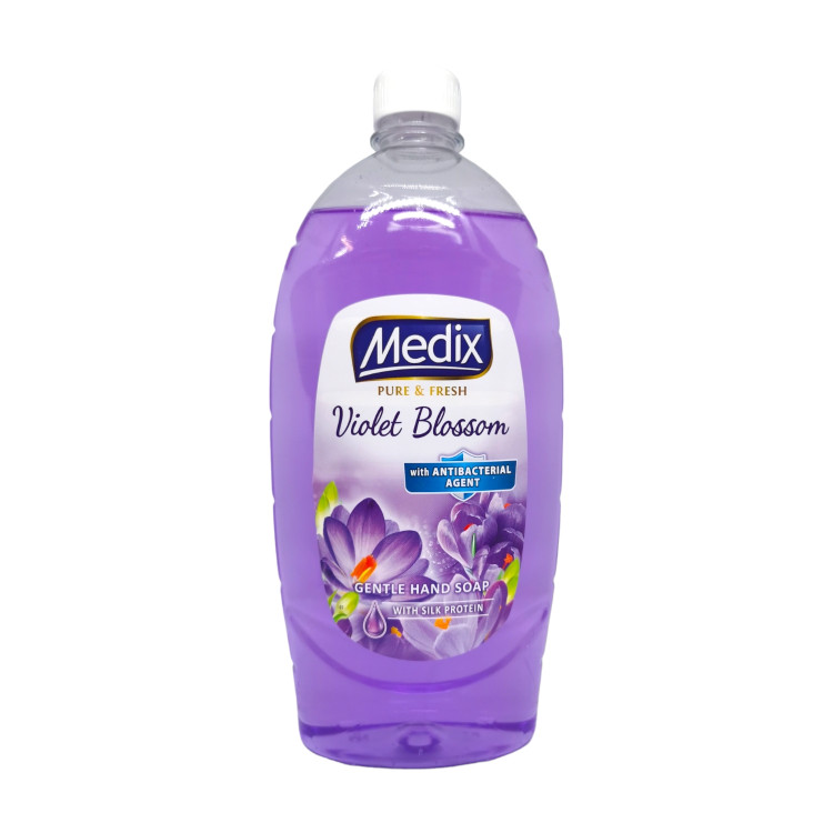 MEDIX течен сапун, Violet Blossom, С антибактериална съставка, 800мл