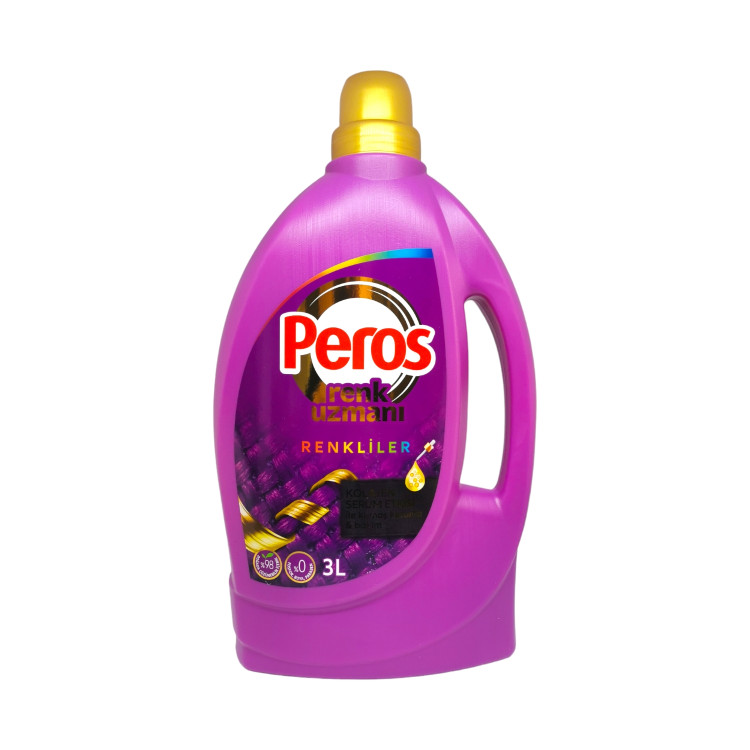 PEROS течен перилен препарат, 3 литра, Цветно пране