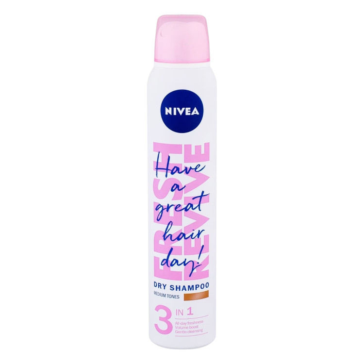NIVEA сух шампоан за коса, Fresh revive, 3in1, 200мл NIVEA сух шампоан за коса, Fresh revive, 3in1, 200мл