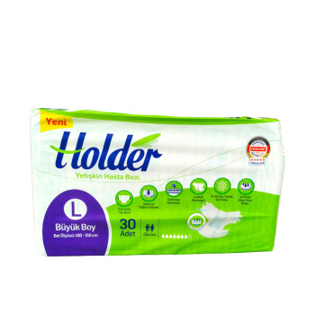 HOLDER пелени за възрастни, 30 броя, Унисекс, Размер - L, 100-150см