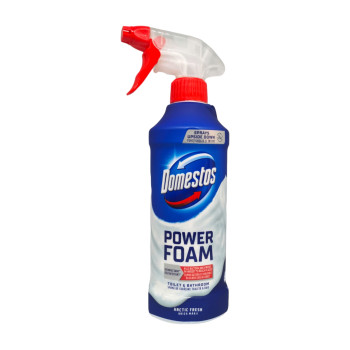 DOMESTOS почистваща пяна за баня и тоалетна, Без миризма на белина, 435мл, Arctic fresh DOMESTOS почистваща пяна за баня и тоалетна, Без миризма на белина, 435мл, Arctic fresh