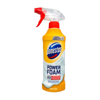 DOMESTOS почистваща пяна за баня и тоалетна, Без миризма на белина, 435мл, Citrus fresh DOMESTOS почистваща пяна за баня и тоалетна, Без миризма на белина, 435мл, Citrus fresh