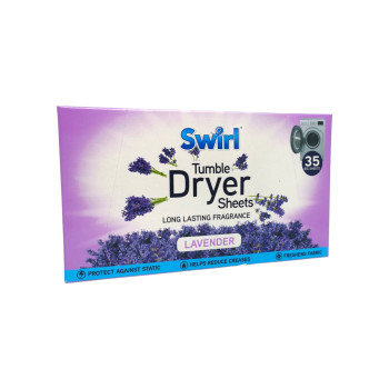 SWIRL ароматизирани ленти за сушилня, 35 броя, Лавандула