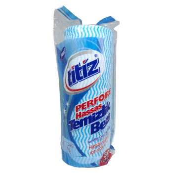 TITIZ универсални кърпи за почистване, на ролка, 27см х 10м, 30 броя, 250гр, Шарена