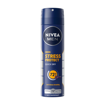 NIVEA дезодорант мъжки, Stress Protect, 72ч, 150мл NIVEA дезодорант мъжки, Stress Protect, 72ч, 150мл