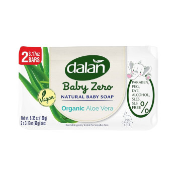 DALAN бебешки сапун, Baby zero, 90гр, Алое вера DALAN бебешки сапун, Baby zero, 90гр, Алое вера