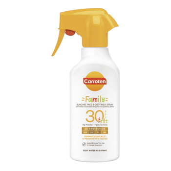 CARROTEN, слънцезащитен спрей Family Face & Body Milk SPF 30, 270 мл