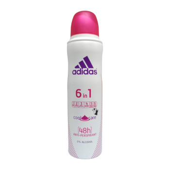 ADIDAS дезодорант дамски, 150мл, 48ч, 6в1 Cool & Care