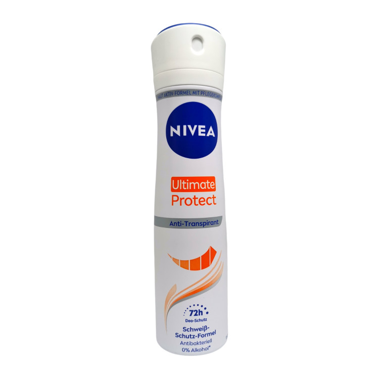 NIVEA дезодорант дамски, Ultimate Protect, 150мл