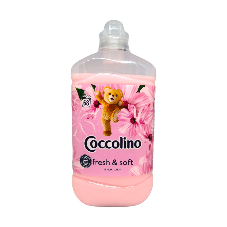COCCOLINO омекотител, Fresh Soft, Silk lily, 68 пранета, 1,70 литра