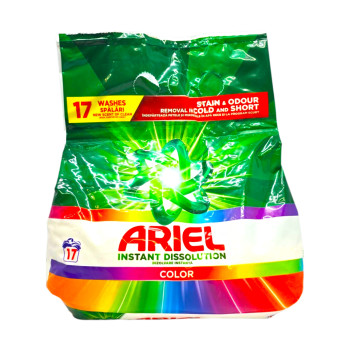 ARIEL прах за цветно пране, 17 пранета, 1.105кг