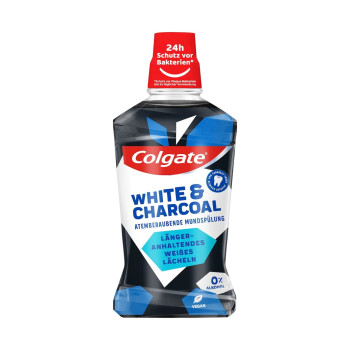 COLGATE вода за уста, 500мл, White & Charcoal