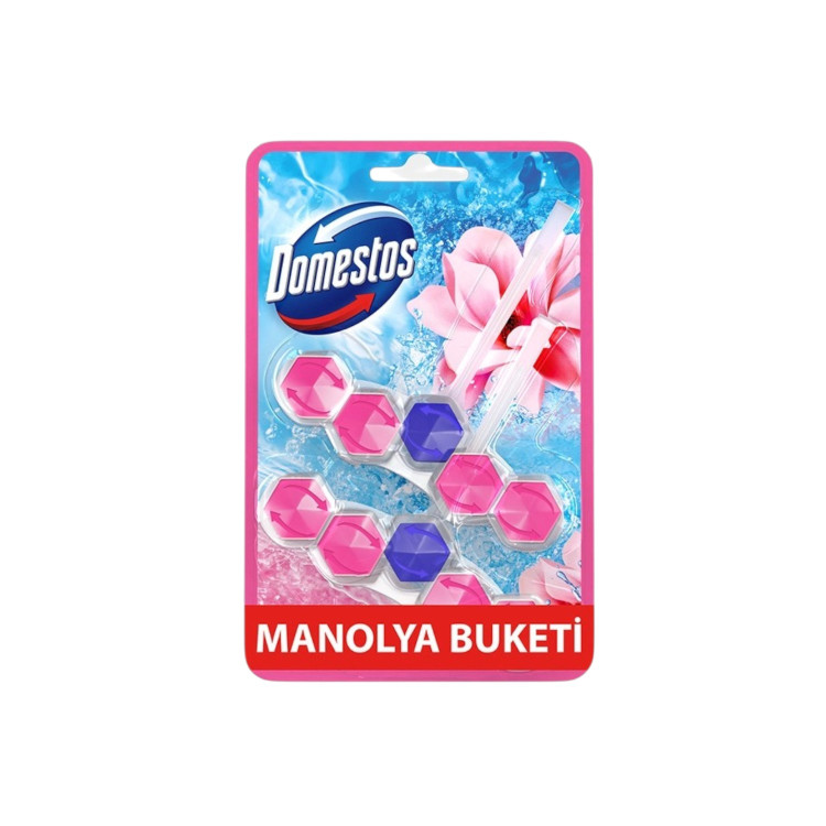 DOMESTOS ароматизатор за тоалетна чиния, 2х55гр, Магнолия