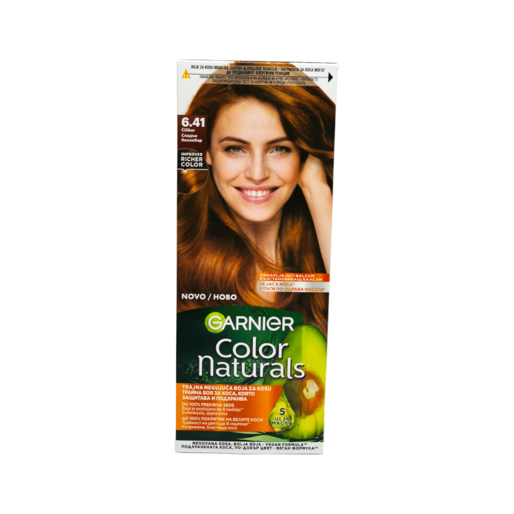 GARNIER боя за коса, Color naturals, Номер 6.41, Сладък Кехлибар