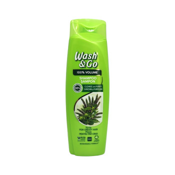 WASH&GO шампоан за коса, Herbal, 180мл