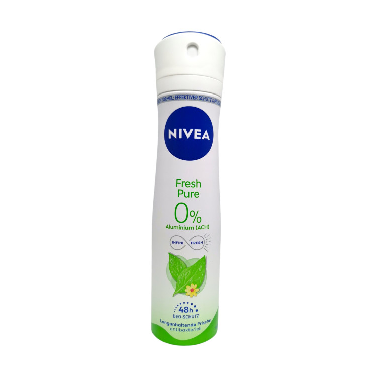 NIVEA дезодорант дамски, Fresh Pure, 150мл