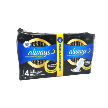 ALWAYS ultra дамски превръзки, Secure night, 12 броя