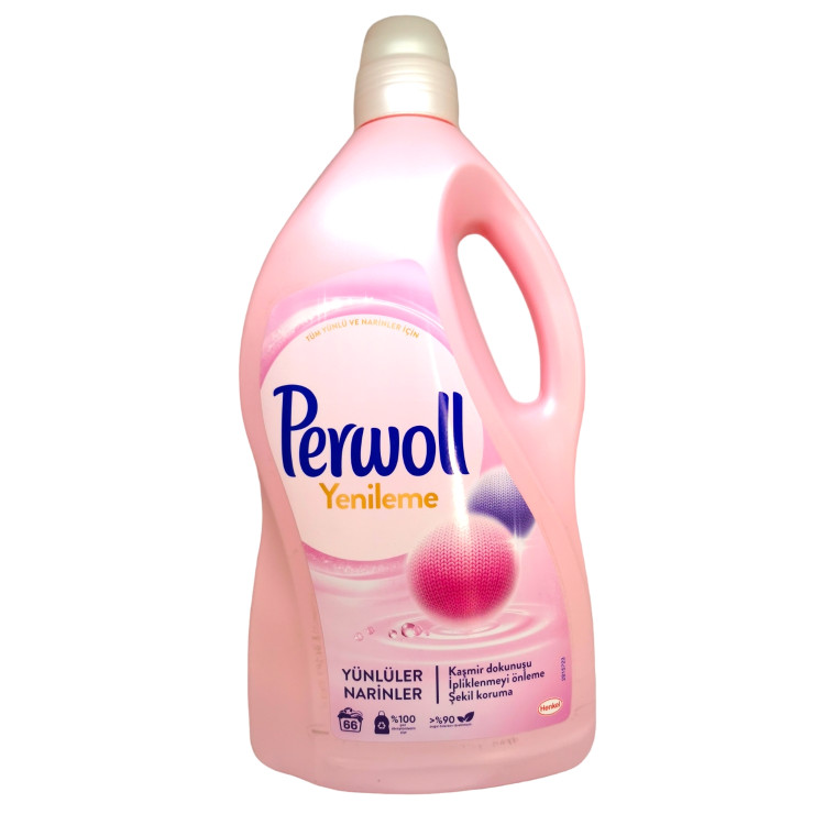 PERWOLL течен перилен препарат за вълнени дрехи, 66 пранета, 4 литра