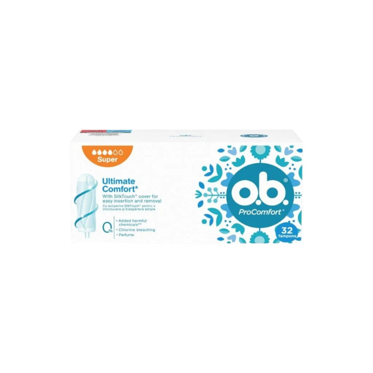 O.B хигиенни тампони, ProComfort, Супер, 32 броя