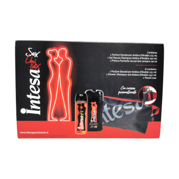 INTESA подаръчен комплект, Unisex, Несесер, Дезодорант, Душ гел