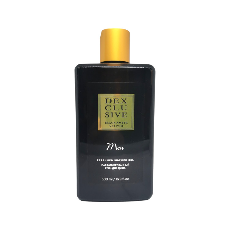 DEXCLUSIVE парфюмен душ-гел, 500мл, Black amber vetiver,  Men