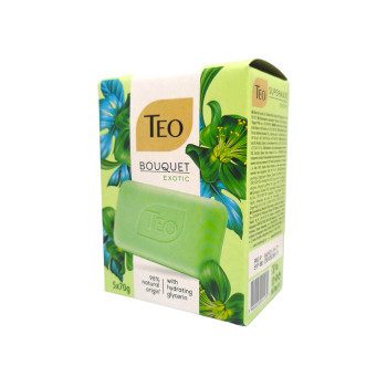 TEO Bouquet тоалетен сапун, Exotic, 5х 70гр TEO Bouquet тоалетен сапун, Exotic, 5х 70гр