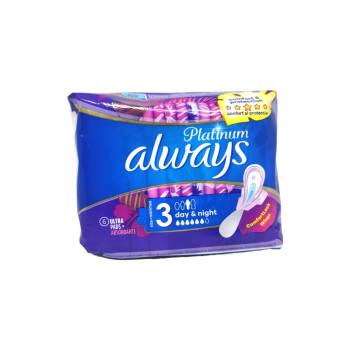 ALWAYS platinum дамски превръзки, Day & night, 6 броя