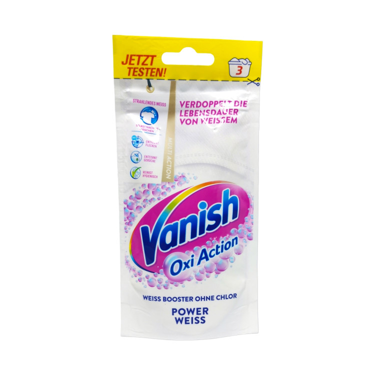 VANISH препарат на прах за премахване на петна от бели дрехи, 90гр