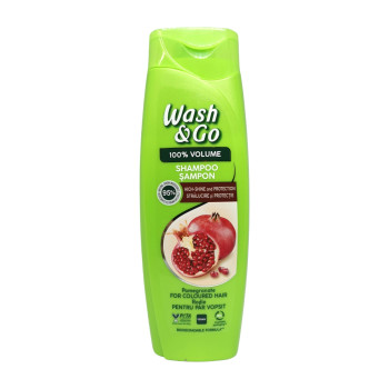 WASH&GO шампоан за коса, Нар, 360мл WASH&GO шампоан за коса, Нар, 360мл