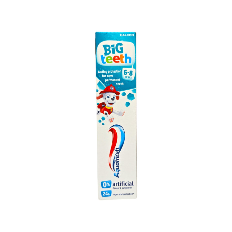 AQUAFRESH паста за зъби, Детска, Big teeth, 6-8 години, 50мл