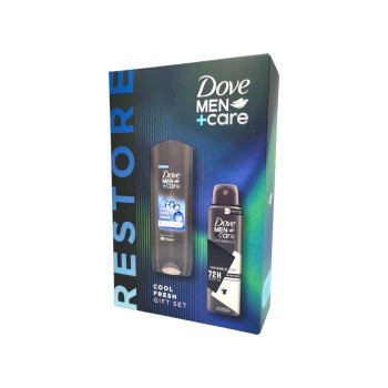 DOVE подаръчен комплект, Мъжки, Cool fresh, Душ гел, Дезодорант DOVE подаръчен комплект, Мъжки, Cool fresh, Душ гел, Дезодорант
