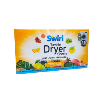 SWIRL ароматизирани ленти за сушилня, 35 броя, Тропикал 