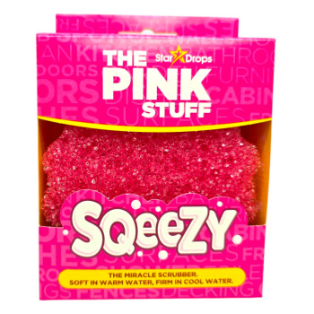 THE PINK STUFF домакинска гъба, Sqeezy Miracle Scrubber, Топла и студена вида, 1 брой 