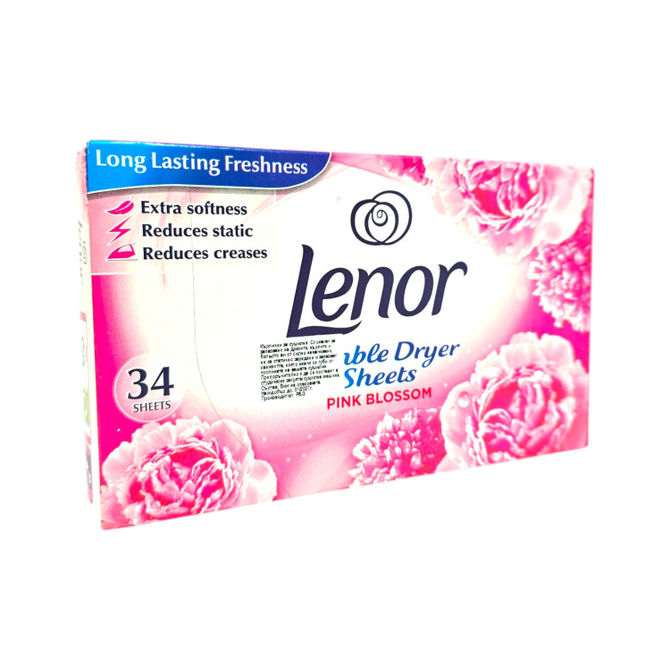 Lenor ароматизирани кърпички за сушилня и гардероби, Pink Blossom, 34 броя 