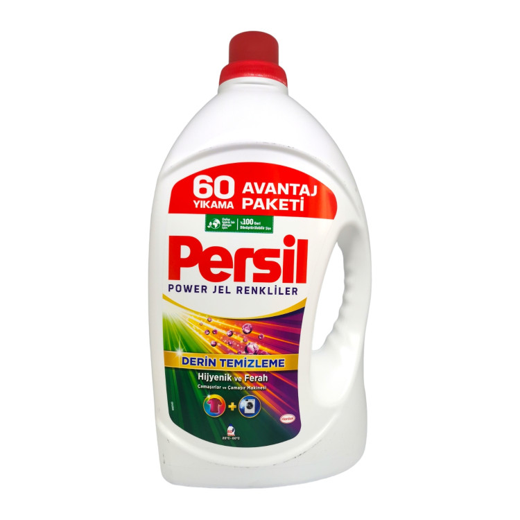 PERSIL течен перилен препарат, 60 пранета, 3900мл, Цветно пране