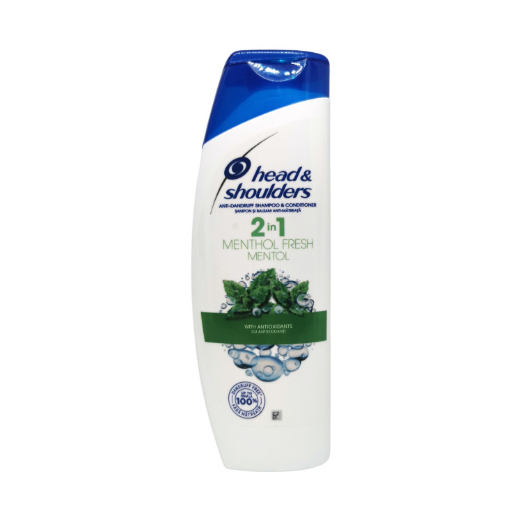 HEAD & SHOULDERS шампоан за коса, 400мл, Ментол 2в1