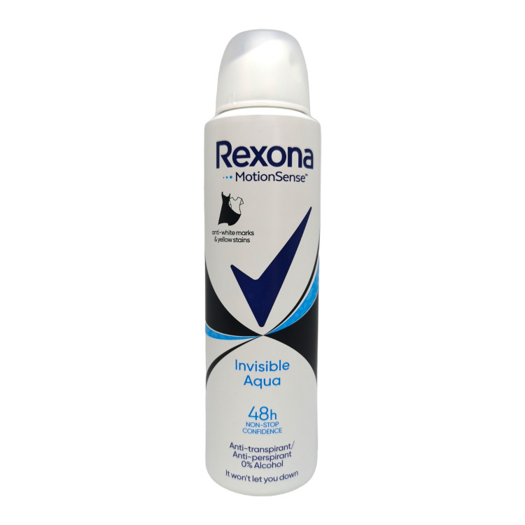 REXONA дезодорант дамски 150мл, Invisible aqua