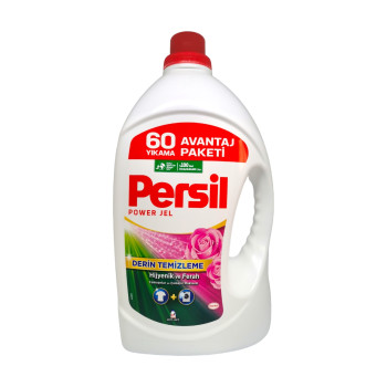 PERSIL течен перилен препарат, 60 пранета, 3900мл, Роза, Универсално пране PERSIL течен перилен препарат, 60 пранета, 3900мл, Роза, Универсално пране