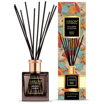 Areon домашен парфюм с клечки, Exclusive Selection, Sweet Gold, 150мл