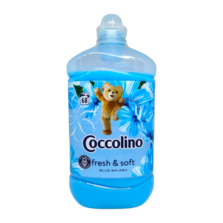 COCCOLINO омекотител, Fresh & Soft, Blue Splash, 68 пранета, 1,70л