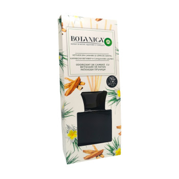 AIR WICK ароматизатор с клечки, Botanica, Карибски ветивер и Сандалово дърво, 80мл AIR WICK ароматизатор с клечки, Botanica, Карибски ветивер и Сандалово дърво, 80мл