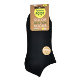 AGIVA HAPPY FOOT къси чорапи, Натурален памук, Черни, Размер 39-42