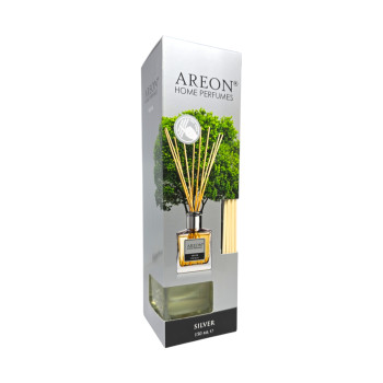 Areon домашен парфюм с клечки 150мл, Silver Areon домашен парфюм с клечки 150мл, Silver