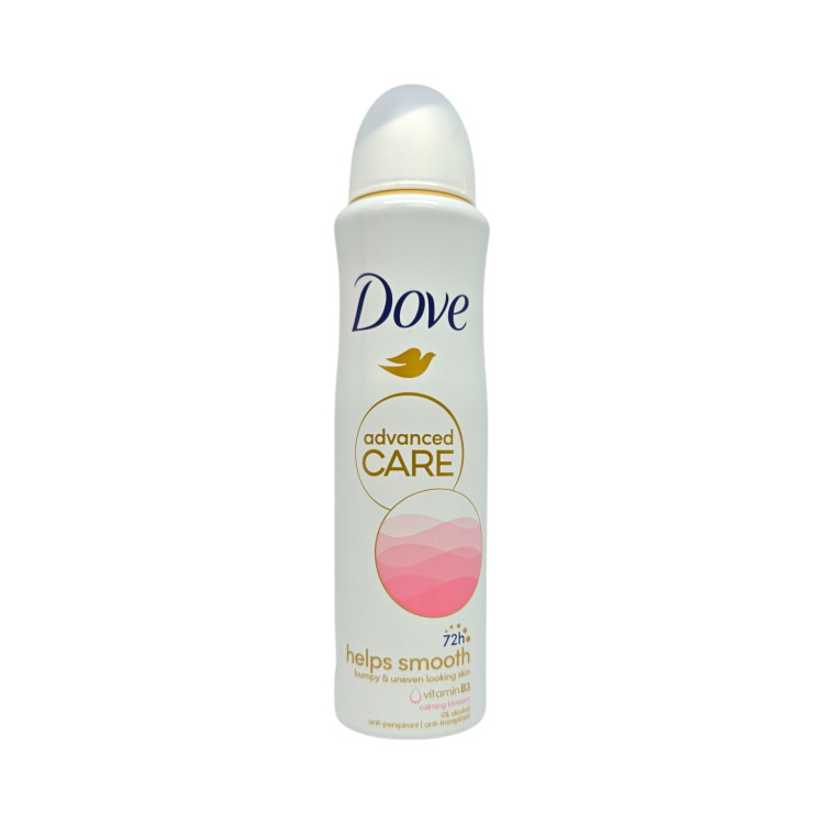 DOVE дезодорант дамски, Advanced Care, Helps Smooth, 150мл